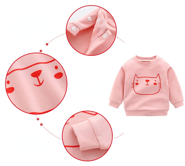 Jesienne swetry dziecięce z kreskówkowymi motywami dla chłopców i dziewczynek - kolekcja 2021 - Wianko - 2