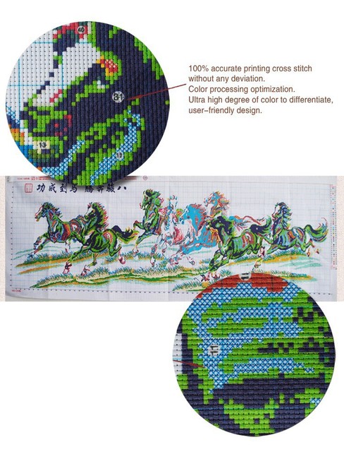 Zestaw do haftu krzyżykowego DIY z chińskimi wzorami kotów z kreskówek do dekoracji wnętrz - Wianko - 8