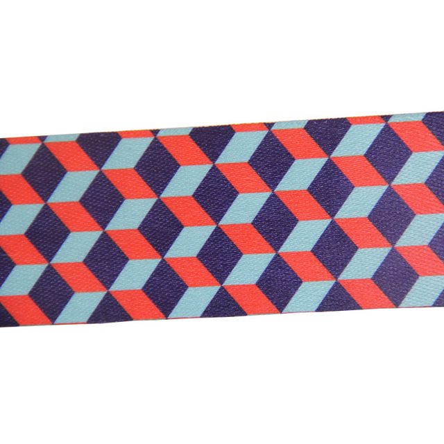 Taśma tapicer 2 kolorowe drukowane taśmy 50MM wysokiej jakości wstążka poliestrowa na pasek torby 10 jardów/lot 1.1MM grubości - Wianko - 5