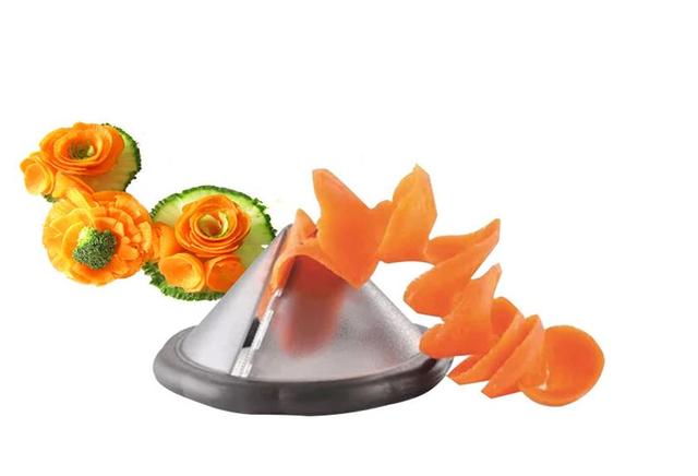 Spiralna obieraczka ziemniaków i marchewek ORGANBOO - kreatywne narzędzie do rzeźbienia owoców i warzyw - Wianko - 6