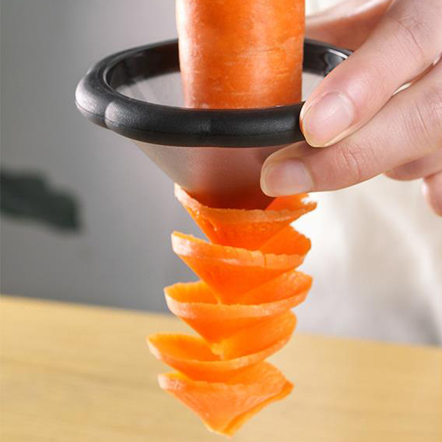 Spiralna obieraczka ziemniaków i marchewek ORGANBOO - kreatywne narzędzie do rzeźbienia owoców i warzyw - Wianko - 10