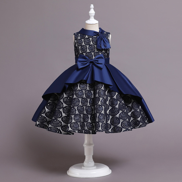 Sukienka cekinowa satynowa dla dziewczynek z falbanowymi rękawami, idealna na święta, korowód i różnego rodzaju przyjęcia - Wianko - 33