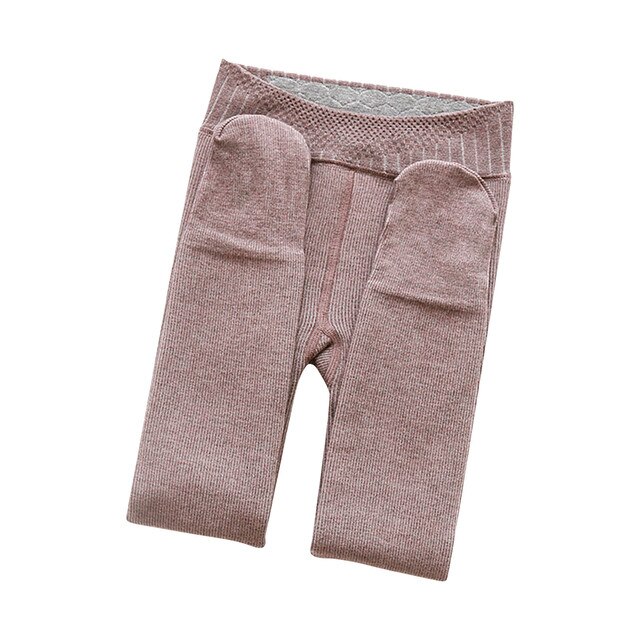 Spodnie zimowe dla dziewczynki, aksamitne, grube, wysokiej talii, legginsy rajstopy, rozmiar 50, 3-12 lat - Wianko - 17