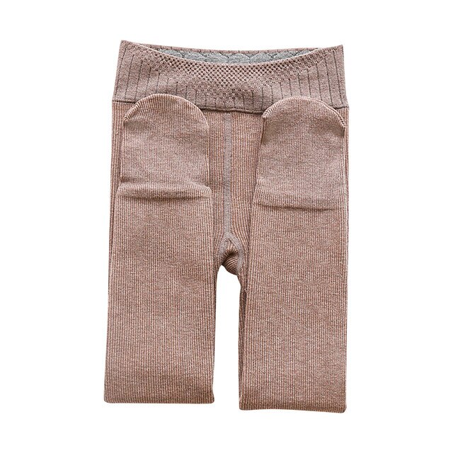 Spodnie zimowe dla dziewczynki, aksamitne, grube, wysokiej talii, legginsy rajstopy, rozmiar 50, 3-12 lat - Wianko - 2