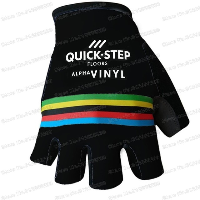 Rękawiczki rowerowe 2022 Quick Step - Mistrz Świata Alaphilippe, pół-żelowe szosowe alfa-vinyl MTB Gant - Wianko - 3