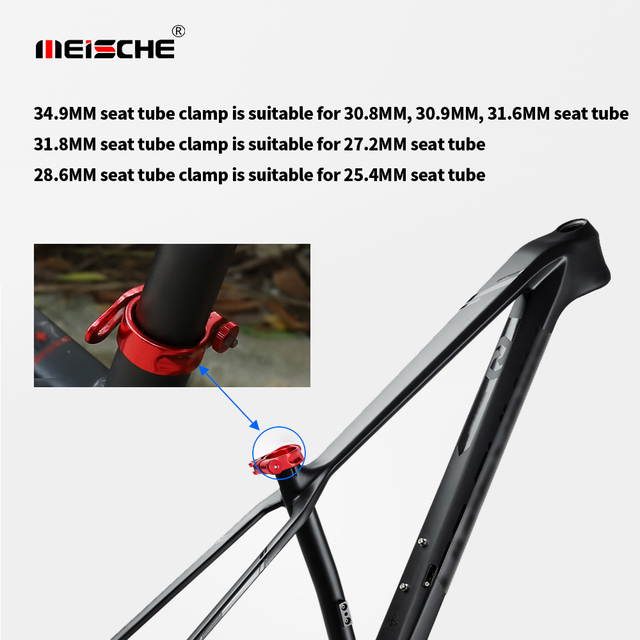 Zacisk Meische Quick Release sztycy MTB 28.6/31.8/34.9mm do rowerów górskich - kolorowy - Wianko - 2