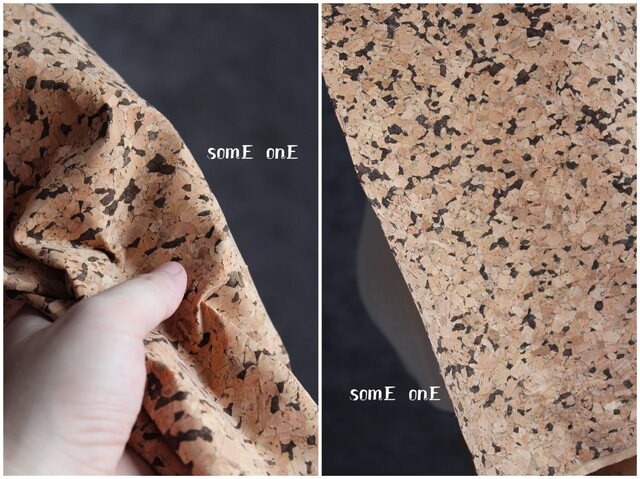 Naturalne korki PU skórzane z imitacją drewna, czarne plamy, tekstura łatek, do tworzenia podkładek, dekoracji, torby, płaszcze, odzież, projektant, tkanina - Wianko - 1