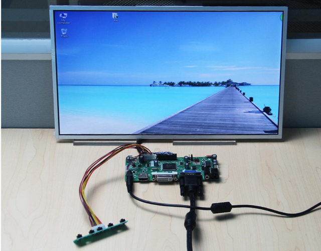 Płyta sterowania zestaw monitora do HSD100IFW1-F00 z HDMI, DVI i VGA - kontroler LCD LED - Wianko - 8