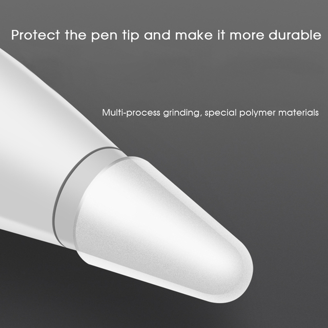 Wymienne końcówki wyciszające z silikonu do Apple ołówka 1st i 2nd generacji - 8 sztuk - Wianko - 6