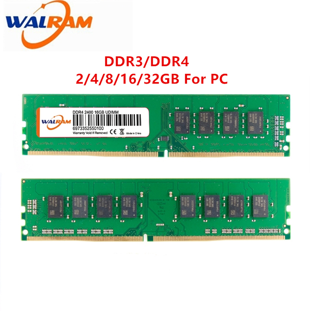 Pamięć RAM WALRAM DDR3/DDR4 4GB/8GB/16GB/32GB 1600/2133/2400/2666/3200MHz Dimm PC Desktop - wysoka wydajność - Wianko - 3