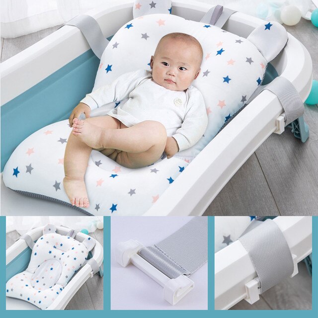 Antypoślizgowa mata Cartoon Baby Shower dla wanienki - bezpieczne i miękkie akcesorium dla niemowląt - Wianko - 1