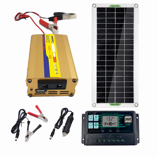 Panel solarny o mocy 100W 18V - elastyczne ogniwa słoneczne z kontrolerem USB do samochodów, jachtów, ładowarek campingowych i aktywnego wypoczynku na świeżym powietrzu - Wianko - 1