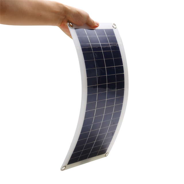 Panel solarny o mocy 100W 18V - elastyczne ogniwa słoneczne z kontrolerem USB do samochodów, jachtów, ładowarek campingowych i aktywnego wypoczynku na świeżym powietrzu - Wianko - 6