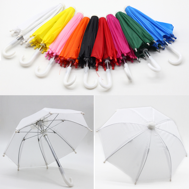 Kolorowy mini parasol dla lalki Blythes Doll 1/6 z przeciwwietrznym mechanizmem, 31,8 cm, zabawka dla dzieci - Wianko - 9