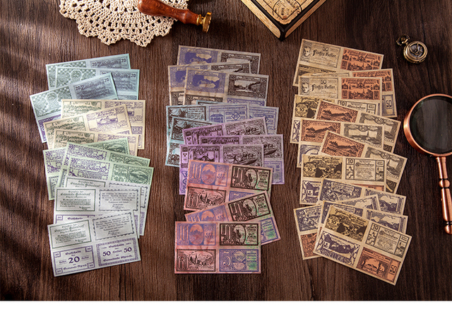 Yoofun Vintage Bloczek Notatników 20 Arkuszy Papieru Biletowego z Retro Nadrukiem - DIY Scrapbooking, Pamiętnik, Czasopismo - Wianko - 10