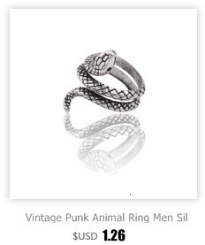 Pierścień męski retro w stylu punk z dwugłowym wężem na palec wskazujący - Wianko - 33