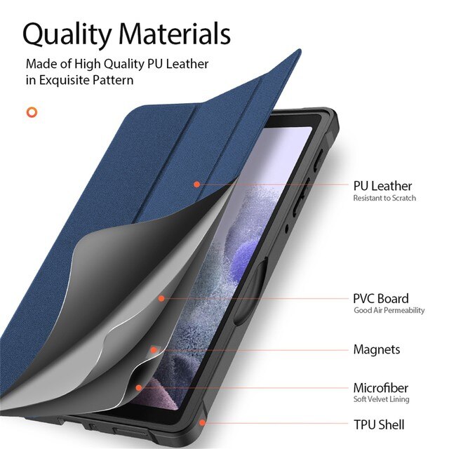 Etui na tablet Samsung Tab A7 Lite 8.4 2021T220/T255 w stylu skórzanej skrzynki z funkcją budzenia - Wianko - 17