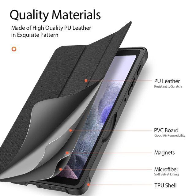 Etui na tablet Samsung Tab A7 Lite 8.4 2021T220/T255 w stylu skórzanej skrzynki z funkcją budzenia - Wianko - 27