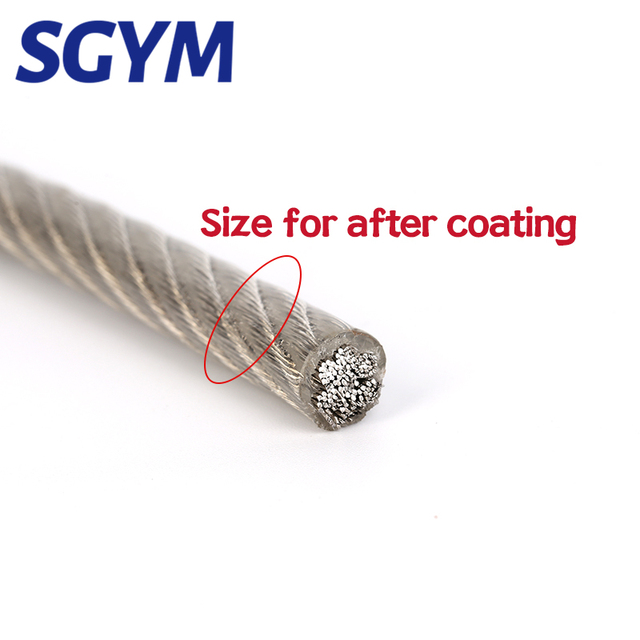 15-20m powlekane PVC 304 lina ze stali nierdzewnej, miękki kabel do podnoszenia 7x7 bielizny 0.8-4mm - Wianko - 18