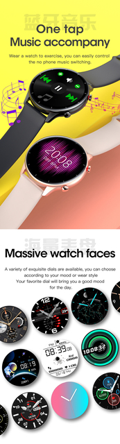 Ultra-cienki inteligentny zegarek L21 z pełnymi wyświetlaczami o rozdzielczości 240*240, wodoodporny SmartWatch z podwójnymi łączami Bluetooth, 32MB + 32MB - Wianko - 6