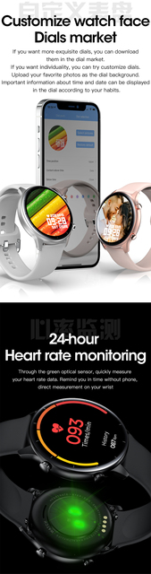 Ultra-cienki inteligentny zegarek L21 z pełnymi wyświetlaczami o rozdzielczości 240*240, wodoodporny SmartWatch z podwójnymi łączami Bluetooth, 32MB + 32MB - Wianko - 7