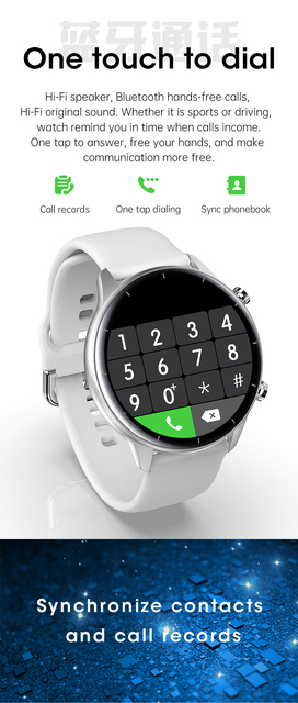 Ultra-cienki inteligentny zegarek L21 z pełnymi wyświetlaczami o rozdzielczości 240*240, wodoodporny SmartWatch z podwójnymi łączami Bluetooth, 32MB + 32MB - Wianko - 4