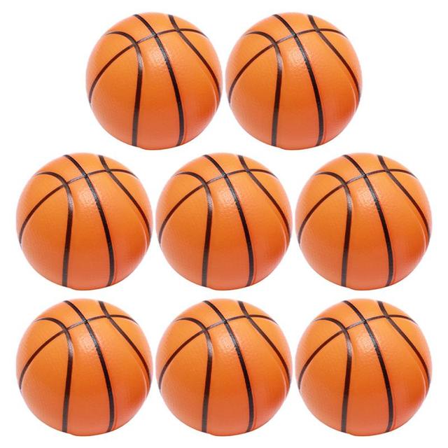 Komplet 8 piłek stresowych z pianki do koszykówki dla dzieci - Mini piłki do zabawy - Wianko - 7