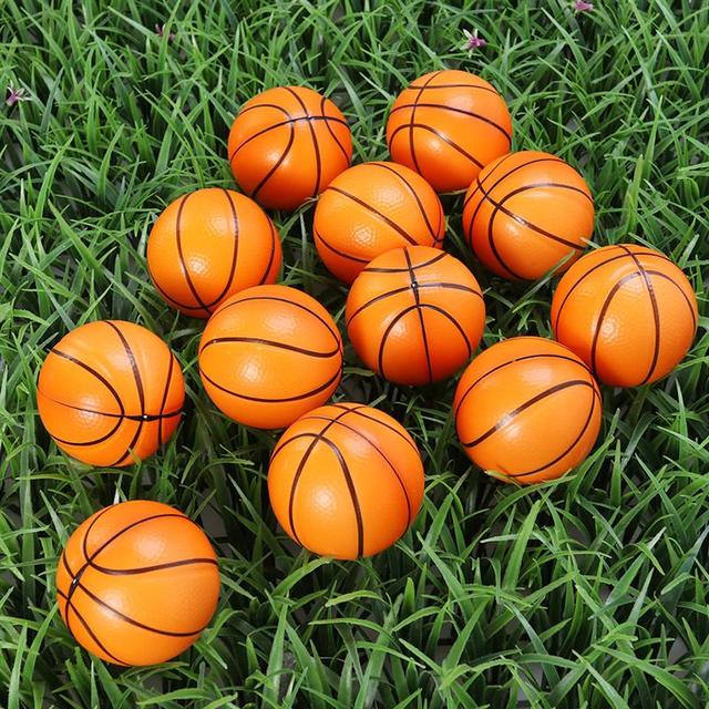 Komplet 8 piłek stresowych z pianki do koszykówki dla dzieci - Mini piłki do zabawy - Wianko - 11