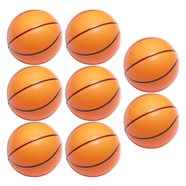 Komplet 8 piłek stresowych z pianki do koszykówki dla dzieci - Mini piłki do zabawy - Wianko - 14