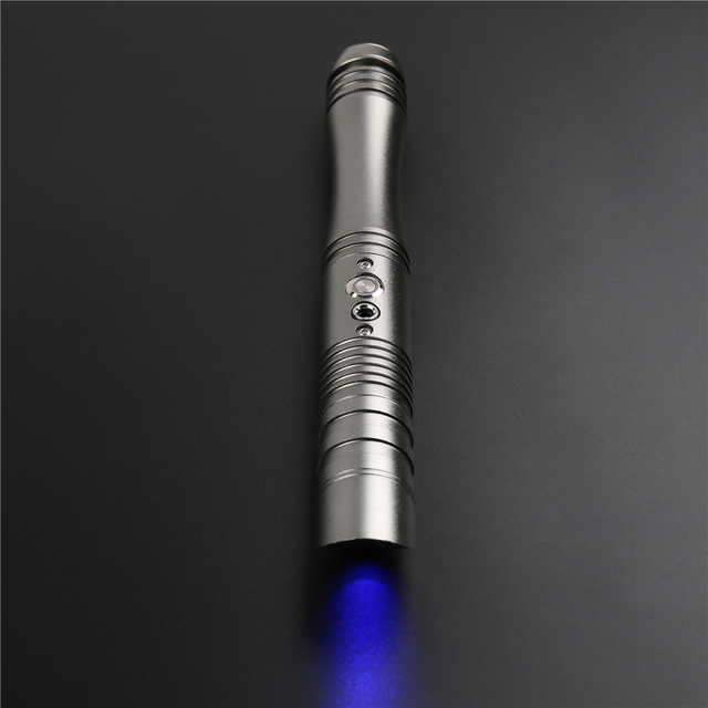 Miecz świetlny Cieltan TS024 RGB z dźwiękiem, funkcją blastera, efektem błysku przy zderzeniu i regulacją głośności – zabawka z 12 kolorami światła - Wianko - 5