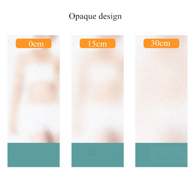 Dekoracyjna folia elektrostatyczna na szkło z wzorami kwiatowymi - matowa, nieprzezroczysta, anty-lekka, anty-peep - do łazienki i okien - Wianko - 4