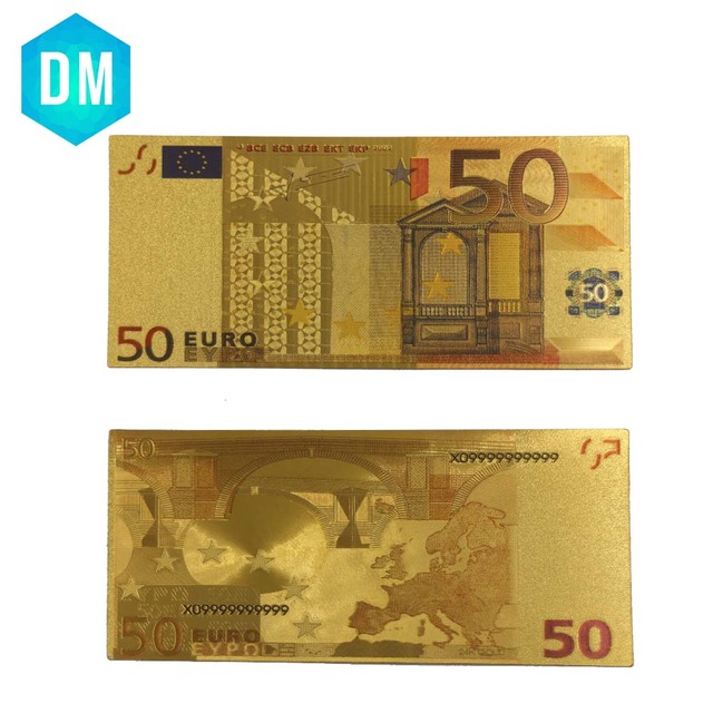 Replika 5 banknotów Euro 24KT 99.9% złota - zestaw 10 sztuk - Wianko - 14