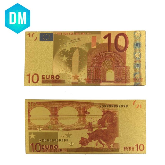 Replika 5 banknotów Euro 24KT 99.9% złota - zestaw 10 sztuk - Wianko - 16