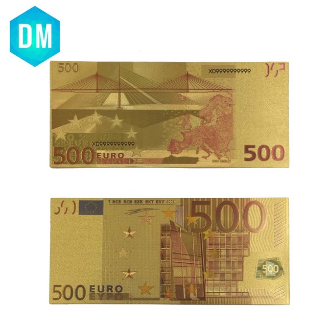 Replika 5 banknotów Euro 24KT 99.9% złota - zestaw 10 sztuk - Wianko - 11