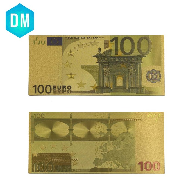 Replika 5 banknotów Euro 24KT 99.9% złota - zestaw 10 sztuk - Wianko - 13