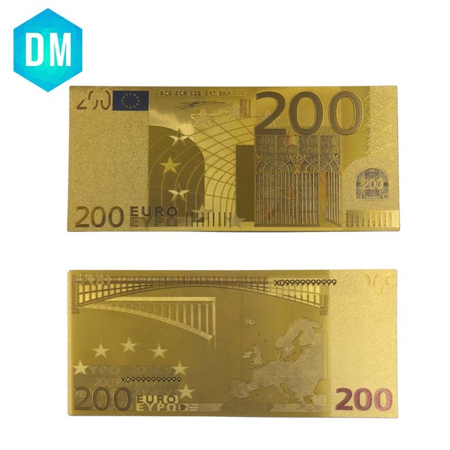 Replika 5 banknotów Euro 24KT 99.9% złota - zestaw 10 sztuk - Wianko - 12