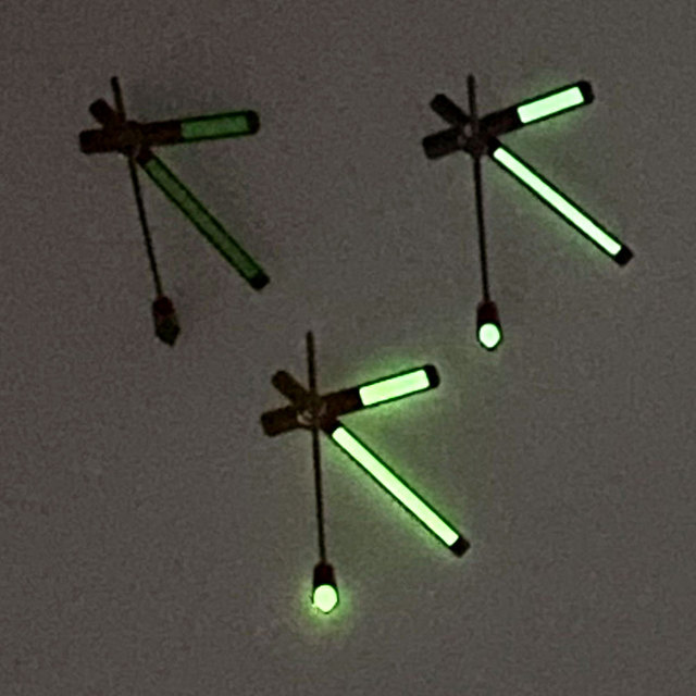 Zegarek C3 zielony z ręcznie igłami pasujący do NH35A NH36A 4R35 4R36 7029, stereoskopowy, trójwymiarowy, srebrny - Wianko - 1