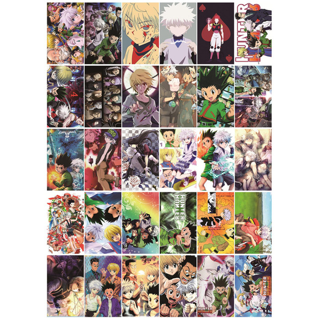 30 sztuk lomo kart Anime Hunter X Hunter z postaciami Gon Freecss i killia Zoldyck - Wianko - 1