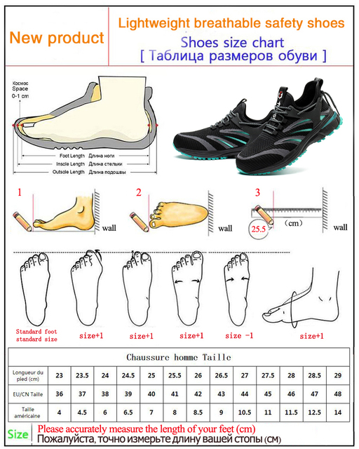 Męskie obuwie robocze odporne na przebicie, antypoślizgowe, lekkie i wygodne - Wianko - 1