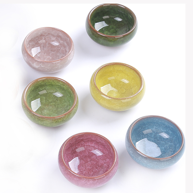 Ceramiczny fioletowy zestaw do herbaty Kung Fu z pojedynczym kubkiem glazurowanym w wzór pękniętych lodów - Wianko - 4