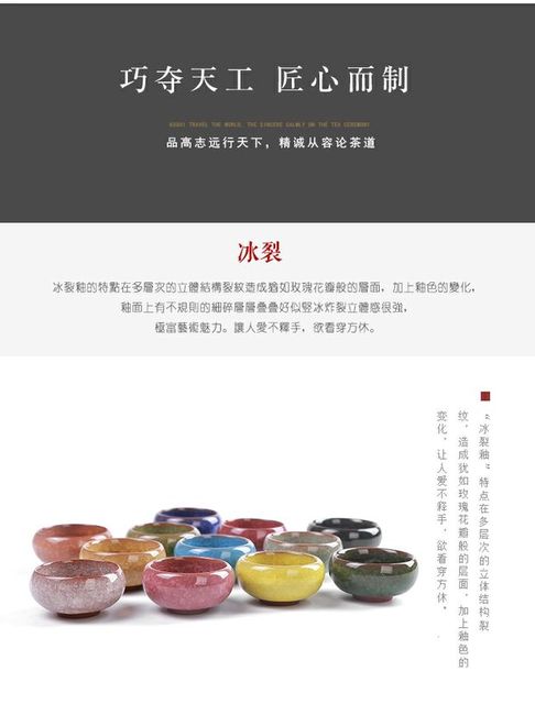 Ceramiczny fioletowy zestaw do herbaty Kung Fu z pojedynczym kubkiem glazurowanym w wzór pękniętych lodów - Wianko - 6