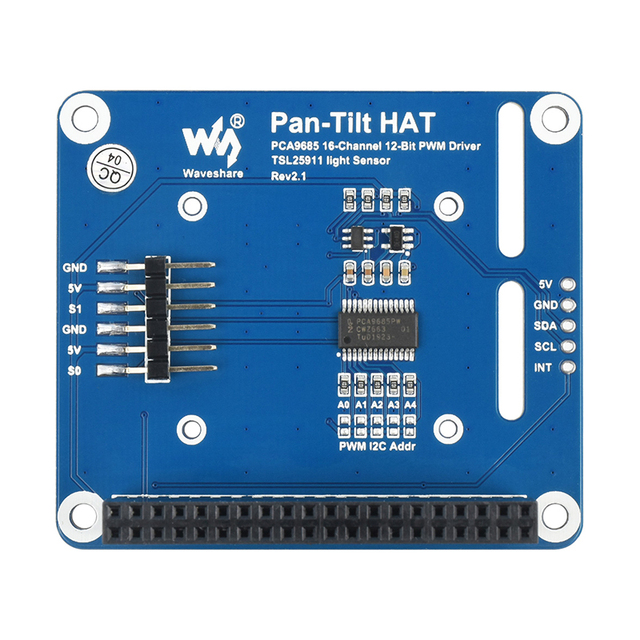 2-DOF Pan Tilt HAT dla Raspberry Pi 4 Model B 3 B Plus Jetson Nano z interfejsem I2C - Wianko - 7