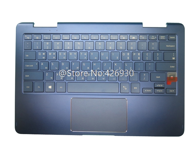 Podparcie dłoni i klawiatura do laptopa Samsung NT930SBE z touchpadem - Korea KR BA98-01652A - Wianko - 1