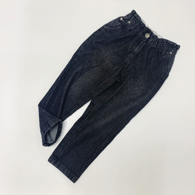 Ciepłe aksamitne spodnie dziecięce 2021 BP jesienne i zimowe, jednokolorowe dżinsy dla chłopców i dziewczynek - Wianko - 2