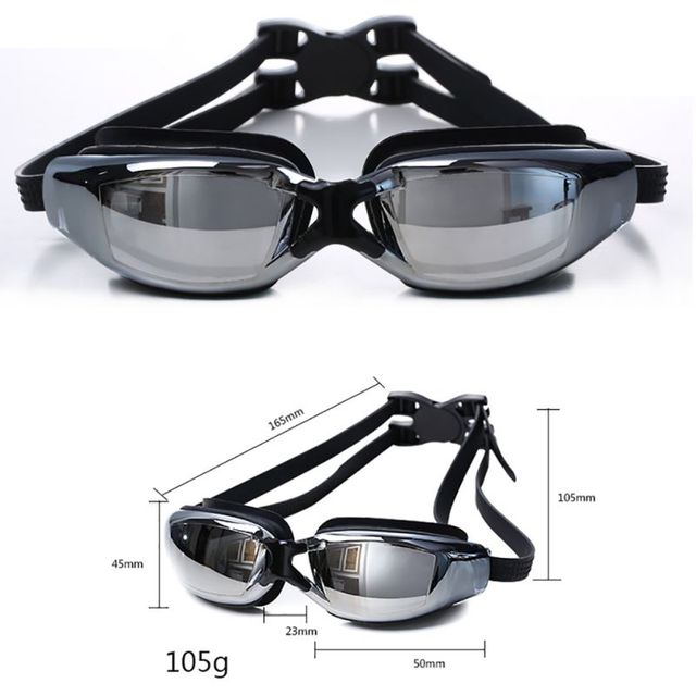 Pływackie okulary przeciwmgielne UV wodoodporne Gafas - regulowane dla kobiet i mężczyzn - Wianko - 1