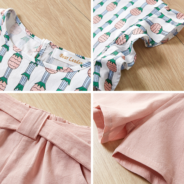 Nowe letnie zestawy ubrań dla dziewczynek - koronkowe T-shirt i szorty (3-7 lat) - Wianko - 20