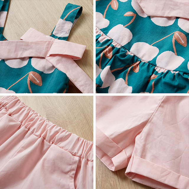 Nowe letnie zestawy ubrań dla dziewczynek - koronkowe T-shirt i szorty (3-7 lat) - Wianko - 18