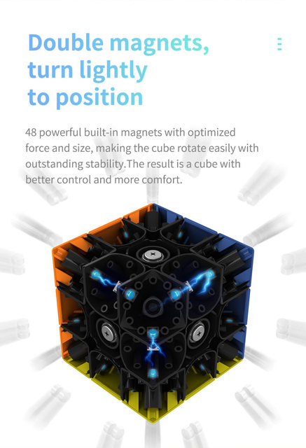 DianSheng Solar Plus S3M - magnetyczna, profesjonalna 3x3x3 magiczna kostka twisty puzzle - Wianko - 2