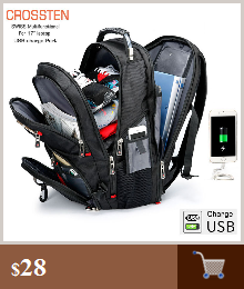 Plecak na laptopa 17 Cal Mochila Swiss Army o pojemności 45 litrów z portem ładowania USB - Wianko - 1