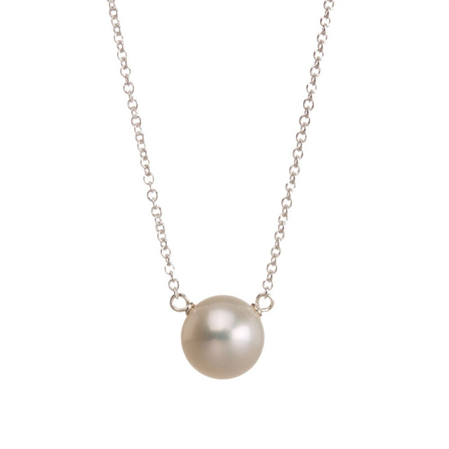 Pojedynczy wisiorek z imitacją perły - Vintage naszyjnik handmade z akrylową perełką dla kobiet - Wianko - 6